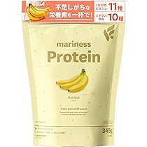 Amazon | mariness マリネス プロテイン 約15回分 バナナ ソイ